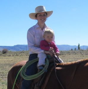 Myself and Grace at a roping in Owyhee last month. 