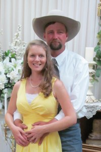 Here we are at senior prom - I mean our wedding.